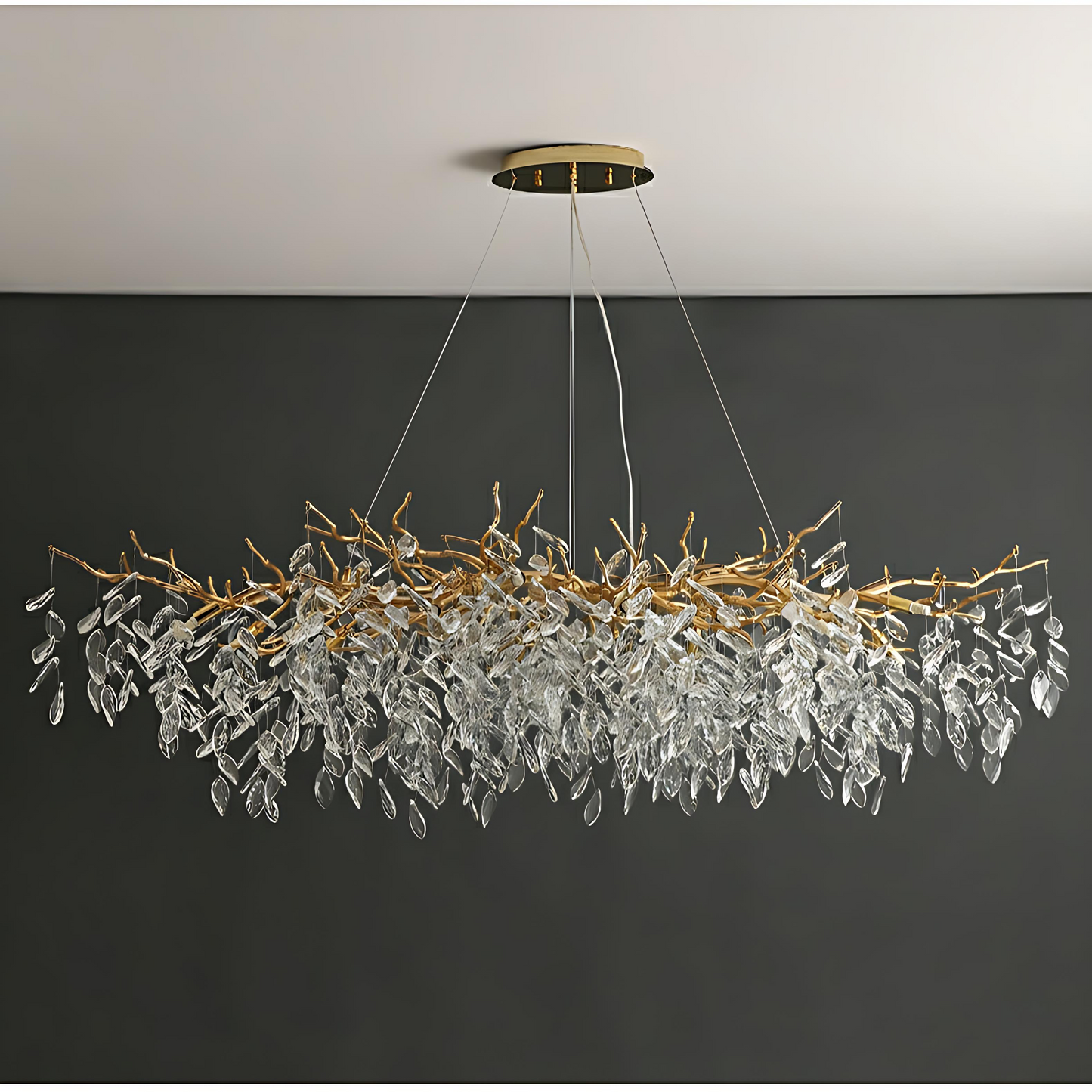 Modern Adjustable Crystal Chandelier