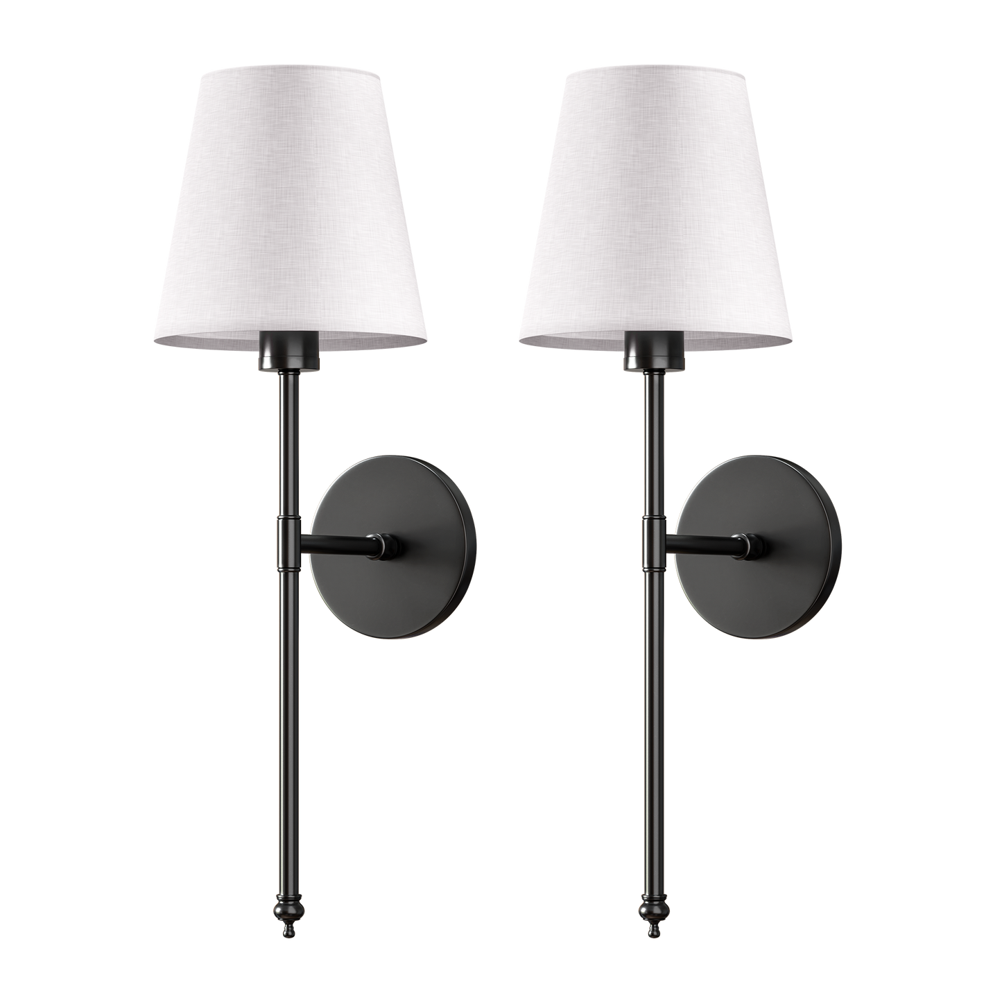 Applique Da Parete Wireless in Ottone con Paralume in Lino Ð Set di 2 per Illuminazione Elegante 10