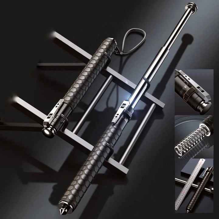 Bastone da Trekking Ergonomico con Meccanismo Pop-Up per Sicurezza e Stabilità | Design Compatto per Escursionismo e Autodifesa 4