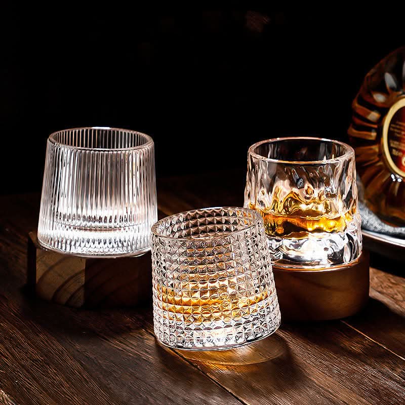 Bicchieri da Whisky Rotanti in Vetro Edo con Base Aerante | Esperienza Sensoriale per Intenditori 8