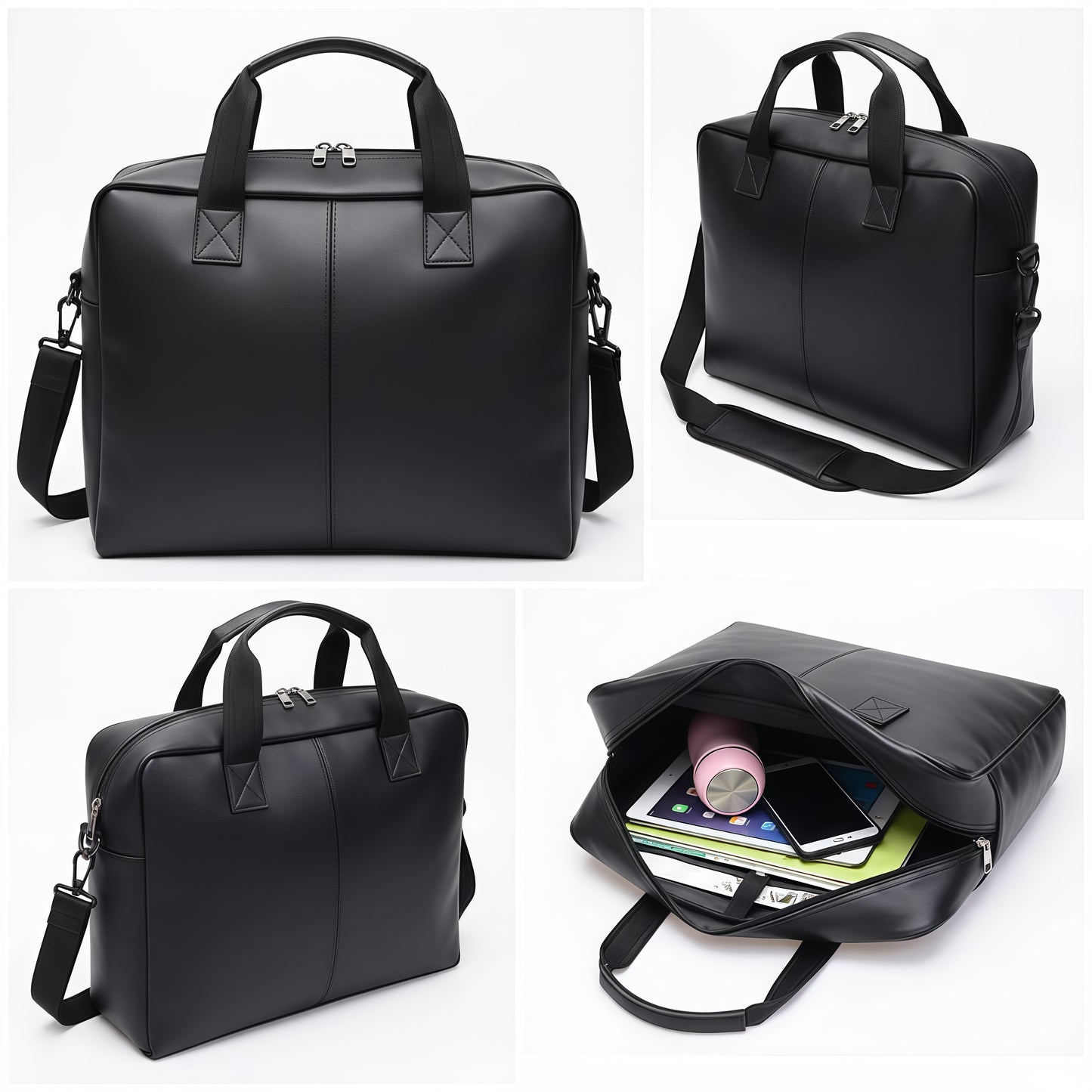 Waterproof PU Leather Student Bag