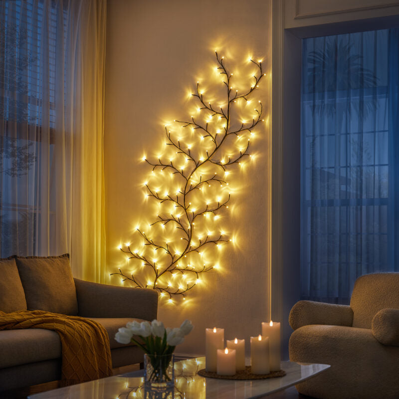 Luce Incantata | Albero Scintillante con Design Naturale e Luce Calmante | Elegante Lampada per Atmosfera Rilassante 2