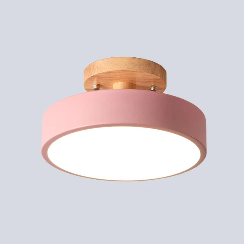 Plafoniera LED Moderna | Lampada da Soffitto in Legno con Design Elegante Ð Illuminazione Efficiente per Camera da Letto e Corridoio 8