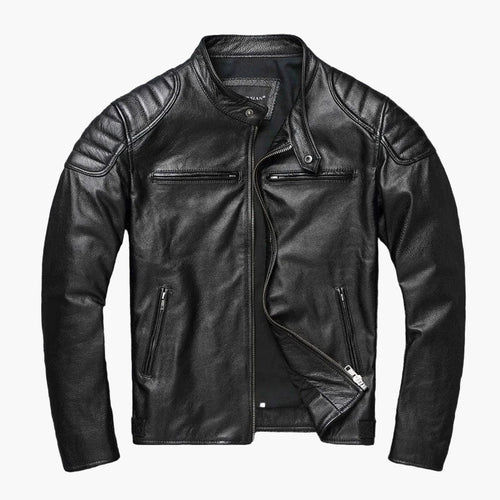 Raimondo | Giubbotto Biker Uomo Slim in Similpelle - Carattere Urbano