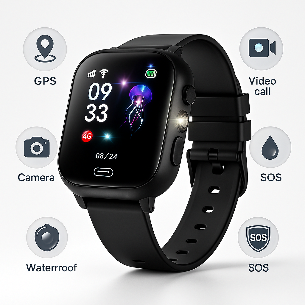 Smartwatch GPS per Bambini | Monitoraggio in Tempo Reale e Design Impermeabile | Videochiamate e Fotocamera Integrata per Sicurezza e Divertimento 5