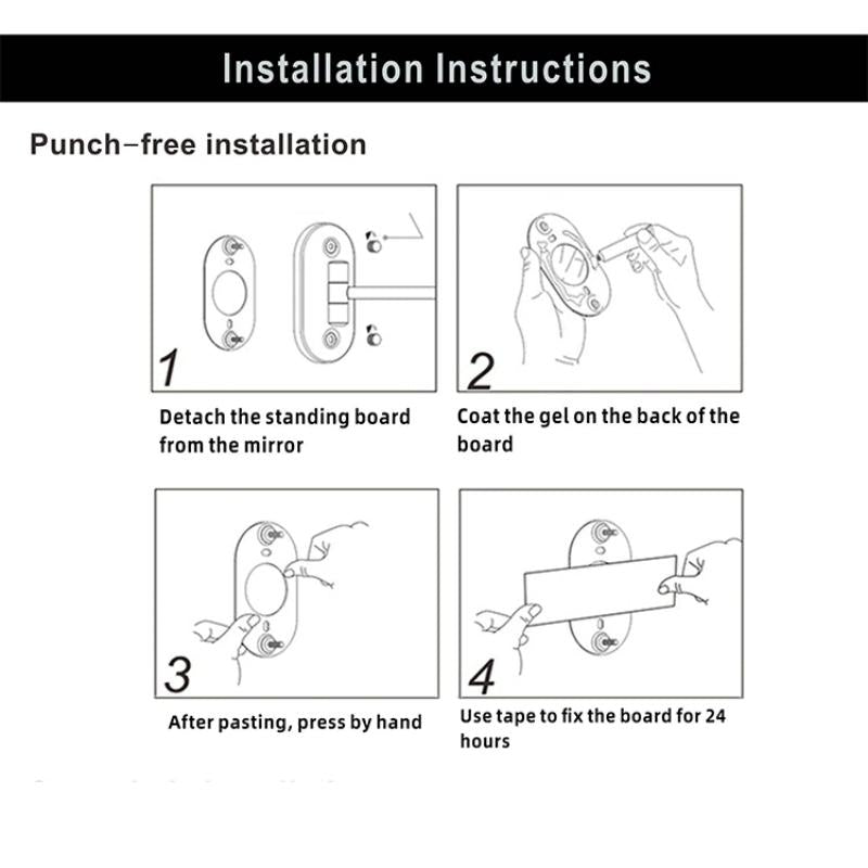 Specchio Makeup Ingranditore Ricaricabile con Illuminazione LED e Design Elegante per Trucco Perfetto 6