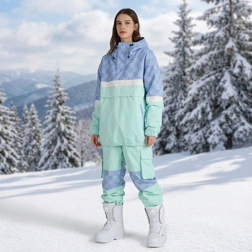 Nilde | Two-piece women's ski set with jacket and pants - Sporty contrast