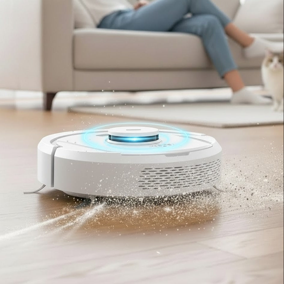 Automatic Vacuum Cleaner | Floor Cleaning Robot with HEPA Filtration | Quiet and Efficient for Healthy Environments
