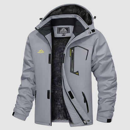 Luca | Men's Winter Jacket with Fleece Lining and Detachable Hood - Warmth and Freedom