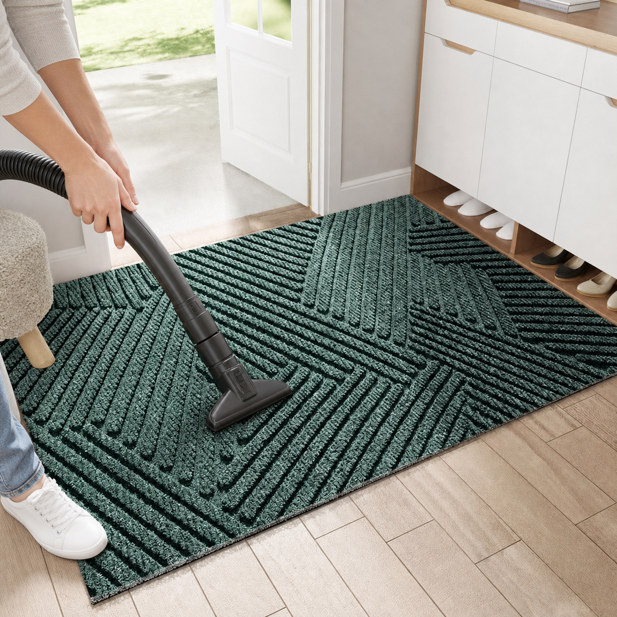 Non-slip Outdoor Doormat with Modern Design | Entrance Rug for Always Clean Spaces