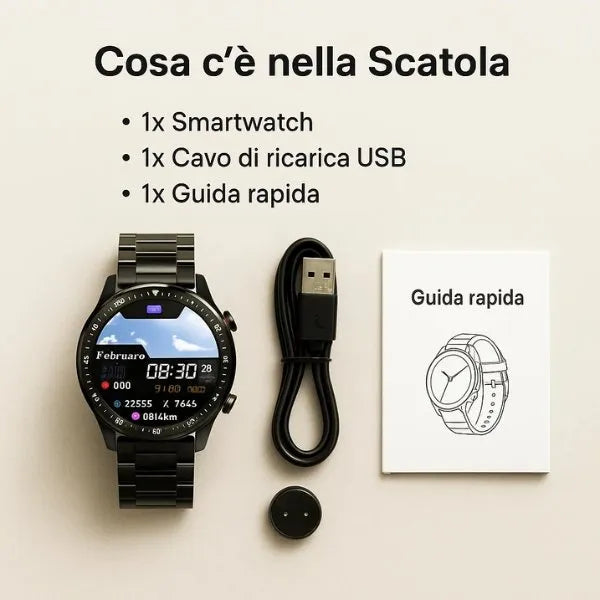 Innovative Smartwatch | Non-Invasive Blood Sugar Monitoring with Bluetooth | IP67 Waterproof for Health and Fitness Control