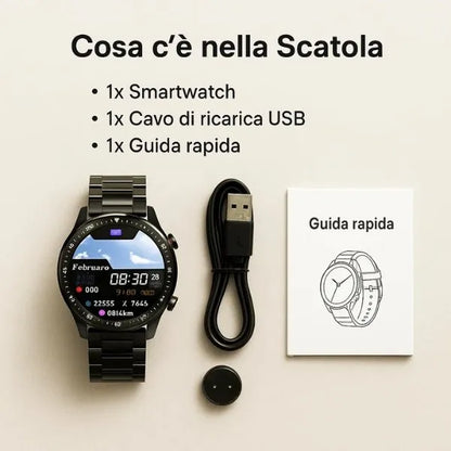Innovative Smartwatch | Non-Invasive Blood Sugar Monitoring with Bluetooth | IP67 Waterproof for Health and Fitness Control