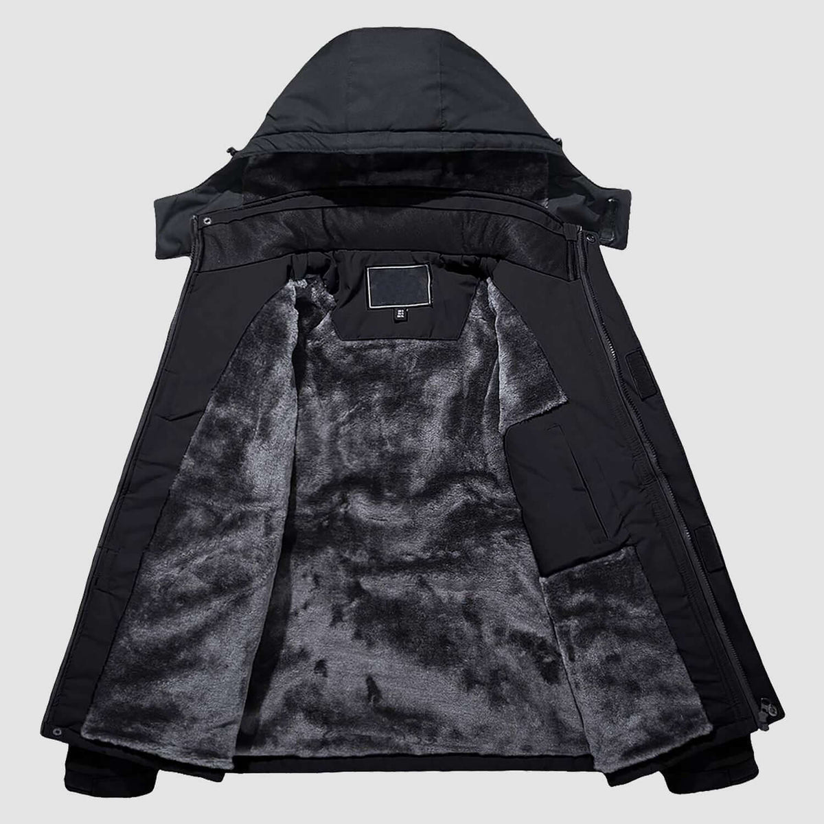 Luca | Men's Winter Jacket with Fleece Lining and Detachable Hood - Warmth and Freedom