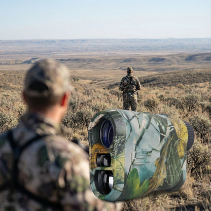 Telemetro Professionale | Telemetro da Caccia con Precisione Militare e Ingrandimento 6,5X | Compatto e Ricaricabile per Misurazioni Affidabili