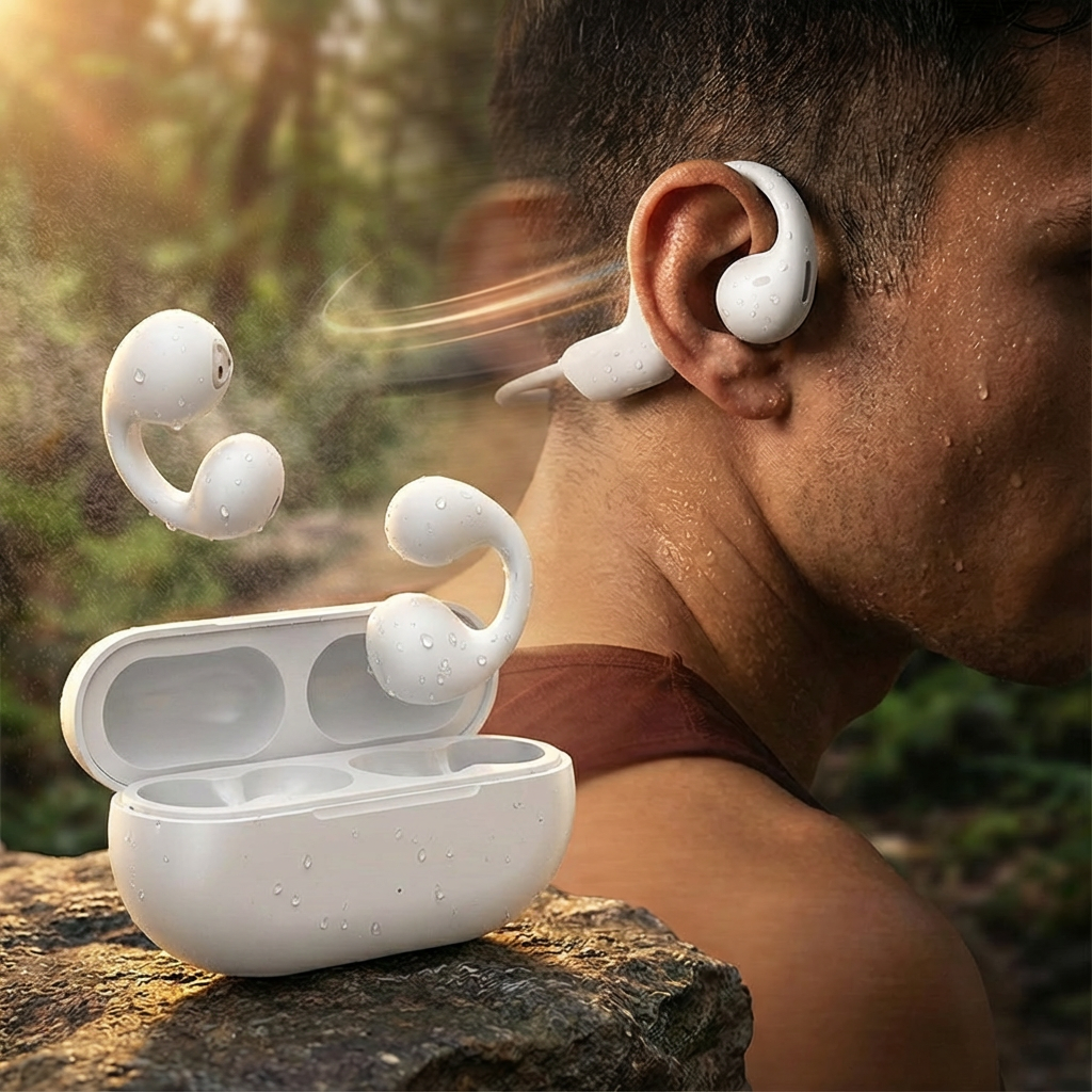 Auricolari Bluetooth a Conduzione Ossea con Suono Cristallino | Leggeri e Impermeabili per Sport e Tempo Libero
