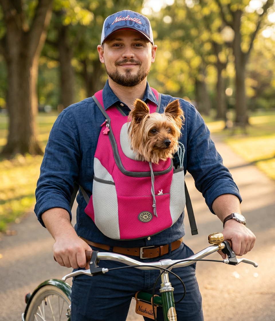 Zaino Porta Cane Ergonomico con Imbottitura e Spallacci Regolabili | Comfort e Sicurezza per Passeggiate e Escursioni