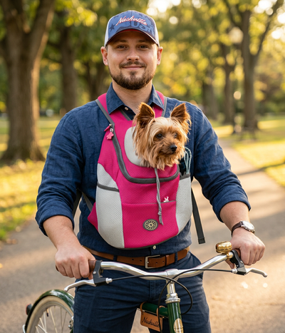 Zaino Porta Cane Ergonomico con Imbottitura e Spallacci Regolabili | Comfort e Sicurezza per Passeggiate e Escursioni