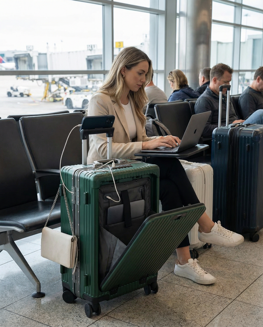 Bagaglio a Mano All-in-One con Porta USB e Tasca Laptop - Design Elegante per Viaggi Comodi