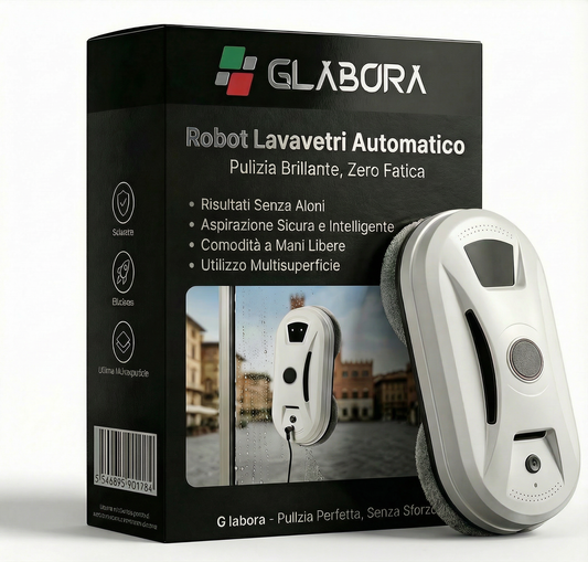 Robot per la Pulizia delle Finestre Automatico con Aspirazione Sicura | Risultati Senza Aloni per Vetri Perfetti
