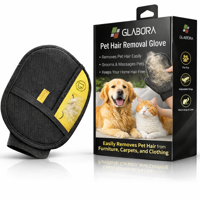 Guanti per la Rimozione dei Peli di Animali Domestici con Design Ergonomico | Facile da Pulire e Versatili per una Casa Pulita