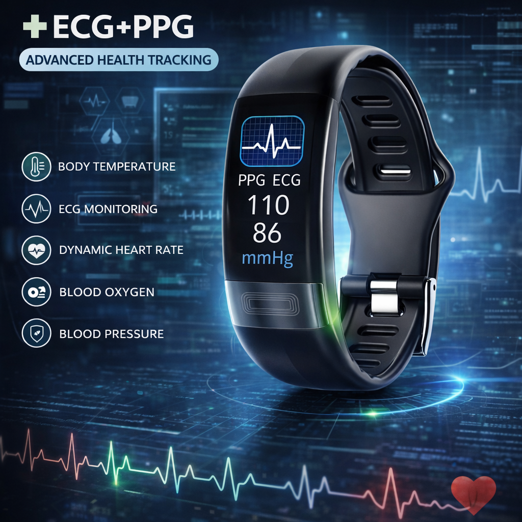 Smartwatch P11Plus | Monitoraggio della Salute con ECG e Impermeabile | Design Elegante per Comfort Quotidiano