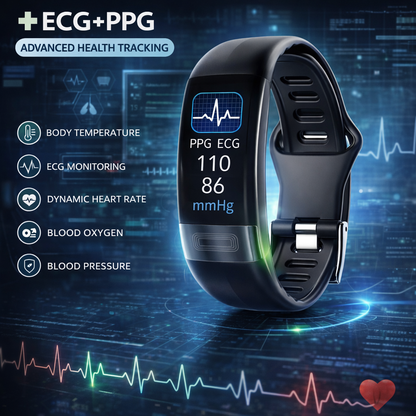 Smartwatch P11Plus | Monitoraggio della Salute con ECG e Impermeabile | Design Elegante per Comfort Quotidiano