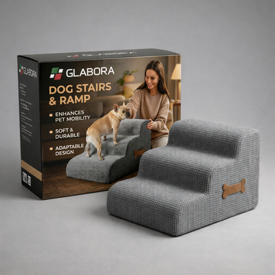 Scala per Cani Antiscivolo con Pendenza Dolce e Schiuma Densa | Supporto per Articolazioni e Mobilità Flessibile