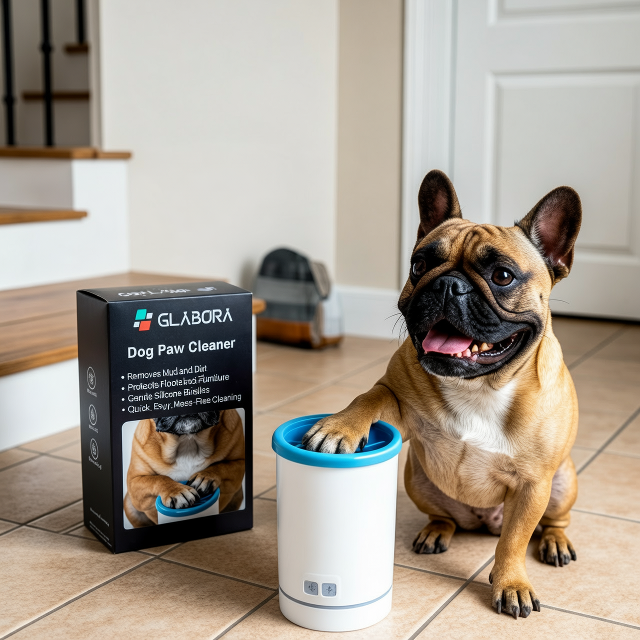 Pulisci Zampe Elettrico per Cani e Gatti con Setole in Silicone | Pulizia Delicata e Silenziosa per Animali Sensibili