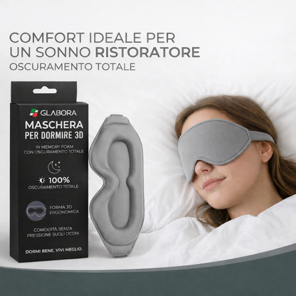 3D Memory Foam Sleep Mask with Total Blackout | Ideal Comfort for Restful Sleep