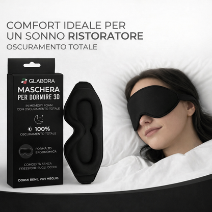 3D Memory Foam Sleep Mask with Total Blackout | Ideal Comfort for Restful Sleep