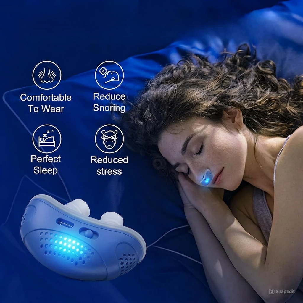 Micro CPAP | Macchina per Apnea Notturna Portatile e Silenziosa con Auricolari Ergonomici | Soluzione Compatta per un Sonno Ristoratore