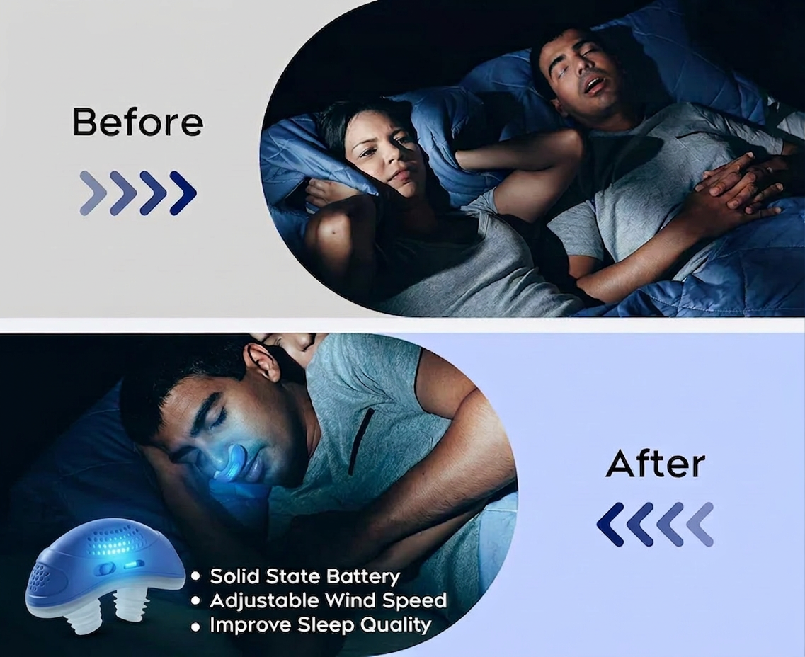 Micro CPAP | Macchina per Apnea Notturna Portatile e Silenziosa con Auricolari Ergonomici | Soluzione Compatta per un Sonno Ristoratore