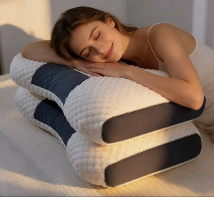 Cuscino Ortopedico Cervicale | Cuscino per la Cervicale con Funzione Massaggio | Supporto Ergonomico per un Riposo Ristoratore