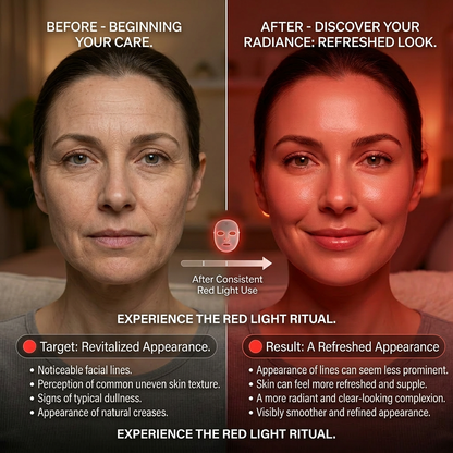 Maschera Viso LED | Terapia della Luce con Ringiovanimento e Collagene | Trattamento Anti-invecchiamento per Pelle Radiosa