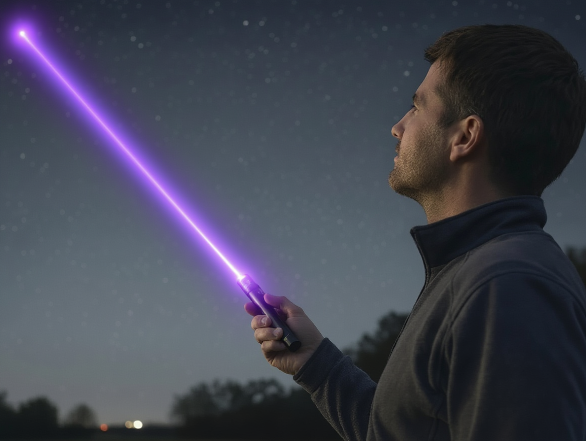 Puntatore Laser Potente | Ricaricabile a Lungo Raggio con Messa a Fuoco Regolabile | Ideale per Presentazioni e Osservazioni
