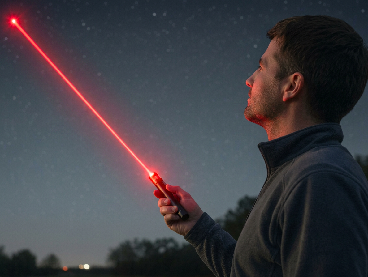 Puntatore Laser Potente | Ricaricabile a Lungo Raggio con Messa a Fuoco Regolabile | Ideale per Presentazioni e Osservazioni