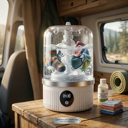 Portable Mini Washing Machine | Compact Camping Washer with Quick Cleaning | Ideal for Travel and Daily Use