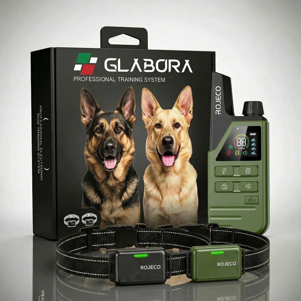 Smart Dog Collar with 300 m Remote Control | Rechargeable and Adjustable for Effective Training