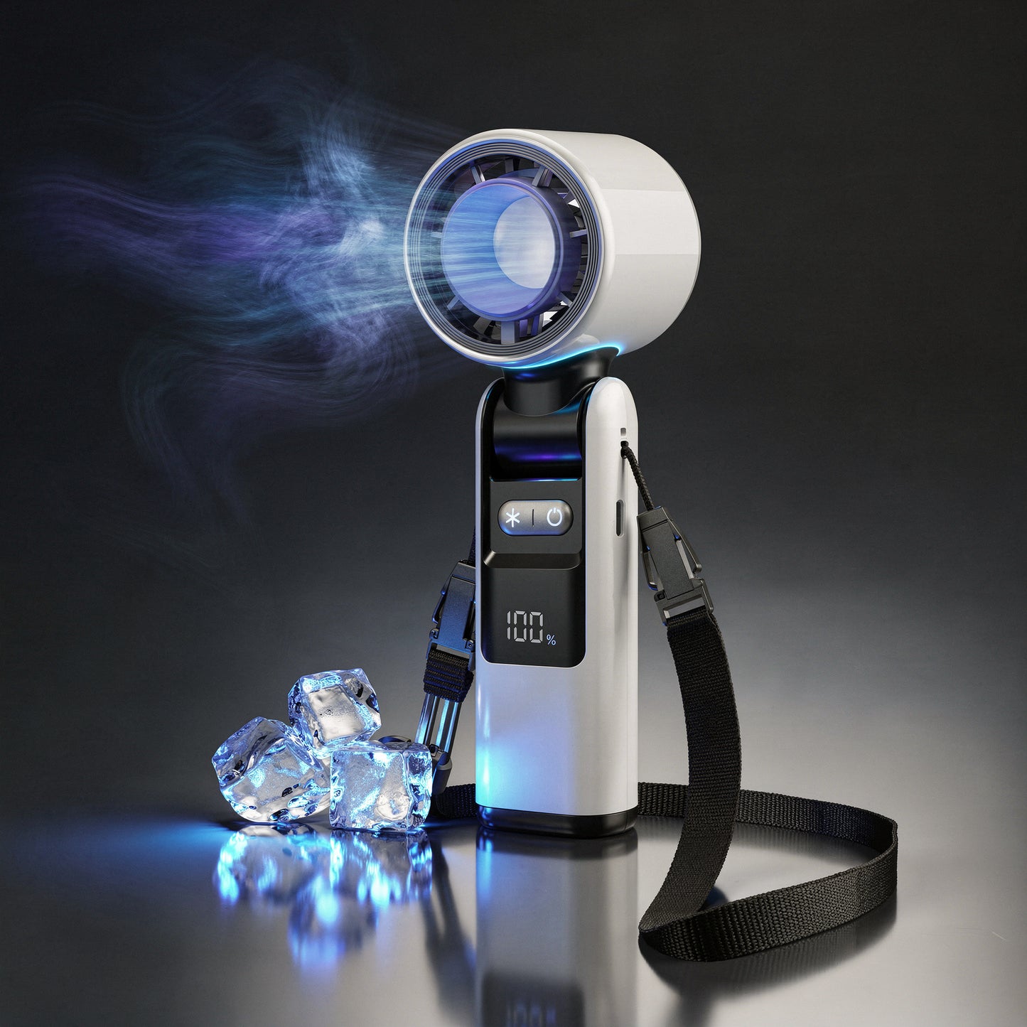 Powerful Portable Fan with Semiconductor Cooling | Mini Fan with LED Torch for Freshness and Comfort Anywhere