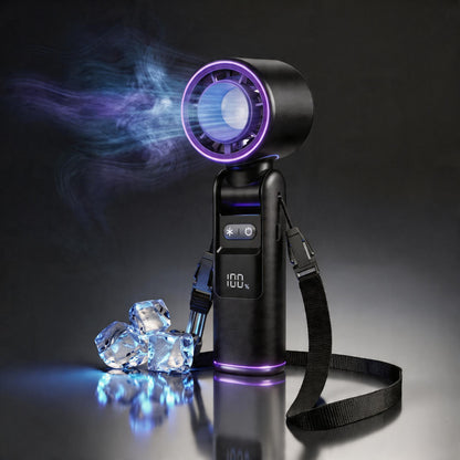 Powerful Portable Fan with Semiconductor Cooling | Mini Fan with LED Torch for Freshness and Comfort Anywhere