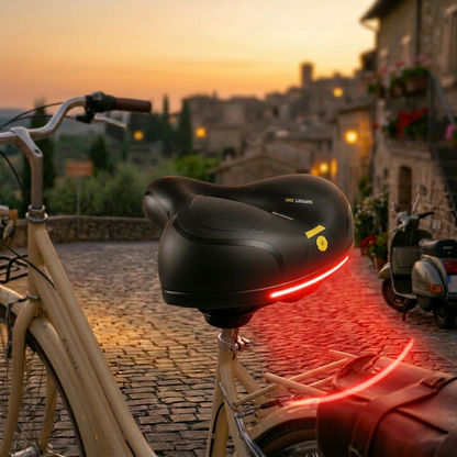 Ergonomic Bicycle Saddle with Suspension and Water-repellent Design for Optimal Comfort