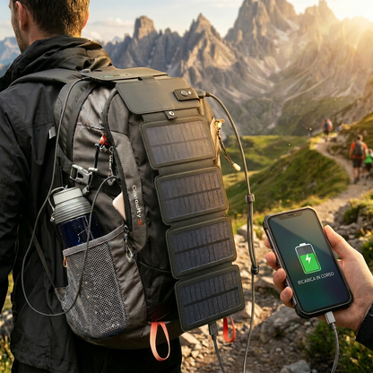 Foldable Solar Charger | Portable Panel with Compact Design | Efficient Charging for Outdoor Adventures