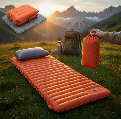 Matelas de camping extra-épais | Tapis autogonflant de 4 pouces pour un confort et une grande polyvalence