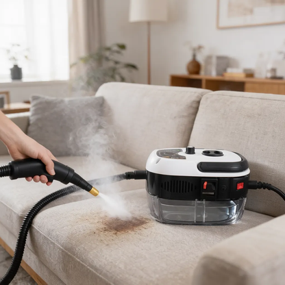Portable Steam Cleaner | High-Pressure Cleaning Machine with Included Accessories | Ideal for Car and Kitchen