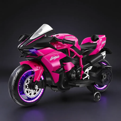 Electric Motorcycle for Kids | Compact and Safe Design with Fast Charging | Fun and Safety for Ages 3-9