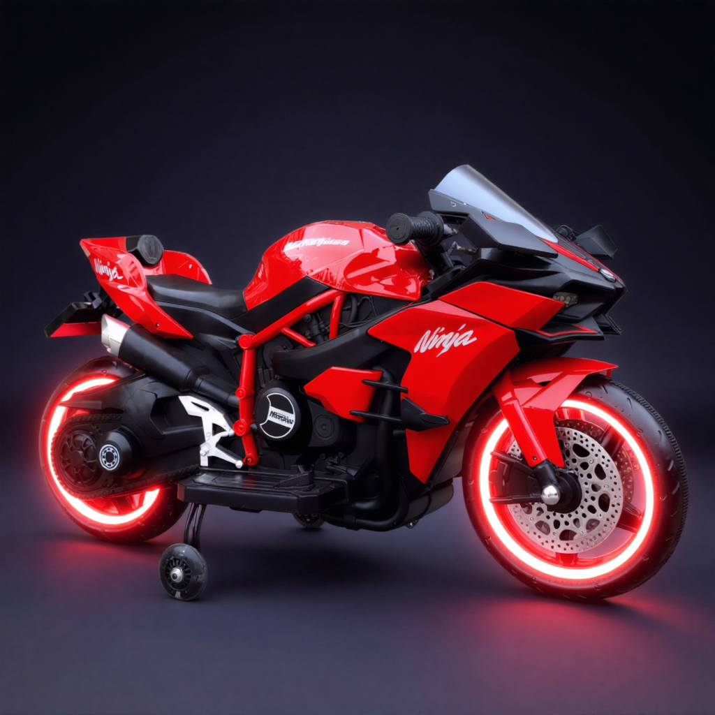 Electric Motorcycle for Kids | Compact and Safe Design with Fast Charging | Fun and Safety for Ages 3-9