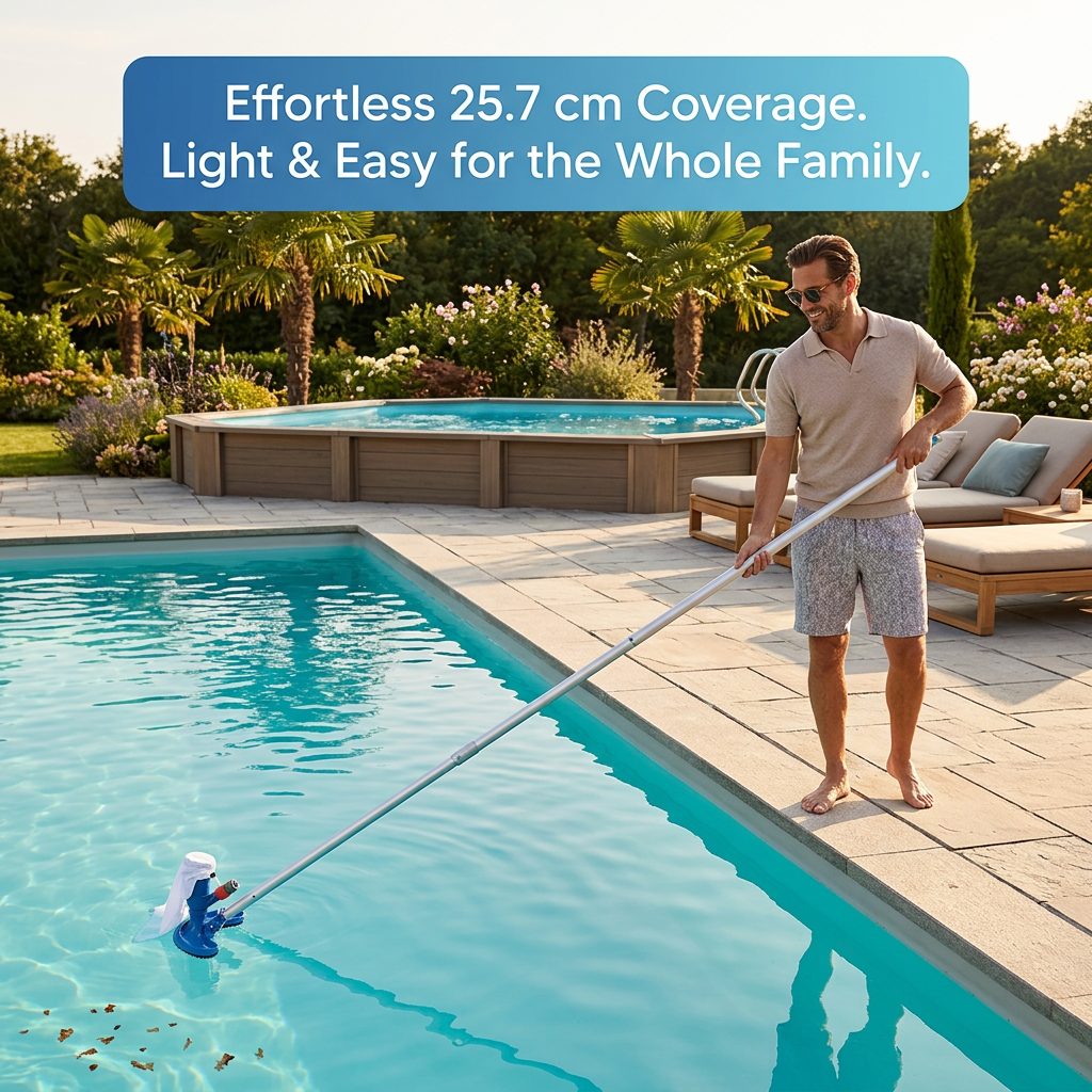 AquaSweep | Manual Pool Vacuum with Lightweight Design | Effective Cleaning for Crystal Clear Water