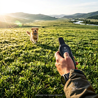 Collare Elettrico per Cani con Telecomando Impermeabile e 16 Livelli di Shock per Addestramento Efficace fino a 1000m