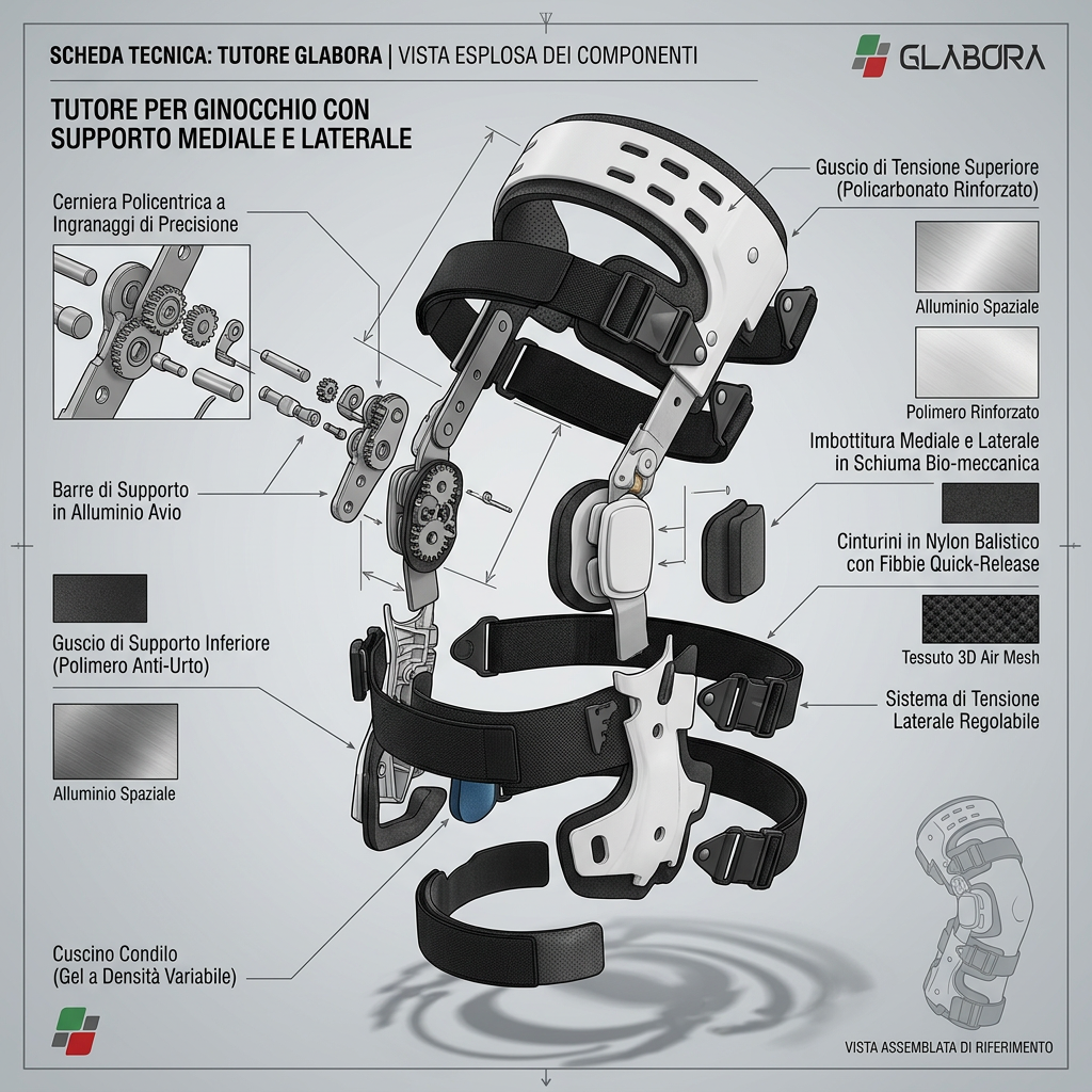 Knee Brace with Medial and Lateral Support | Ergonomic Stabilization to Relieve Osteoarthritis Pain