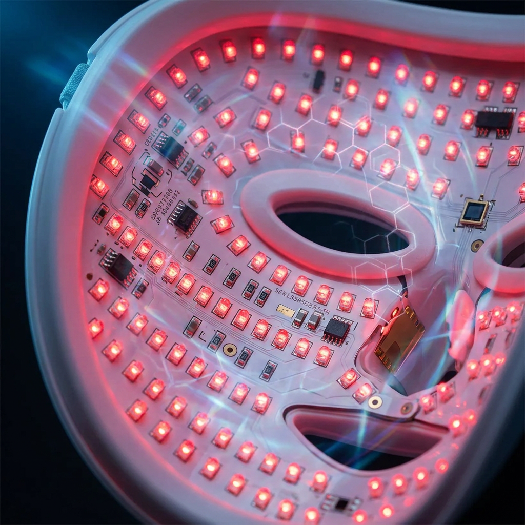 Maschera Viso LED | Terapia della Luce con Ringiovanimento e Collagene | Trattamento Anti-invecchiamento per Pelle Radiosa